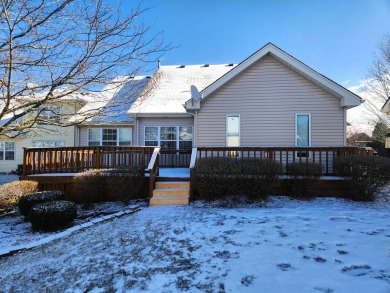 Spacious ranch-style brick and vinyl home in the sought-after on The Links at Carillon in Illinois - for sale on GolfHomes.com, golf home, golf lot