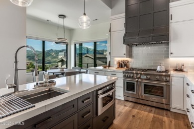 This fully furnished 6-bedroom, 6.5 bathroom contemporary home on Talisker Club At Tuhaye in Utah - for sale on GolfHomes.com, golf home, golf lot