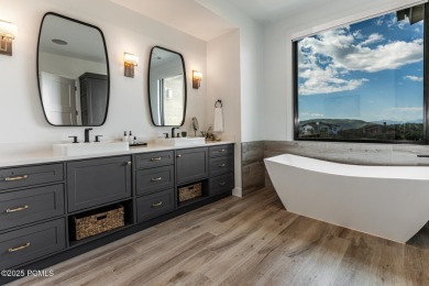 This fully furnished 6-bedroom, 6.5 bathroom contemporary home on Talisker Club At Tuhaye in Utah - for sale on GolfHomes.com, golf home, golf lot