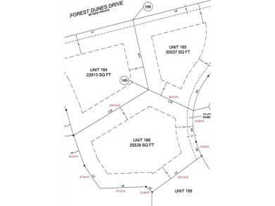 100ft of prime frontage on Lake AuSable within the prestigious on Forest Dunes Golf Club in Michigan - for sale on GolfHomes.com, golf home, golf lot