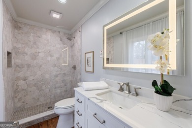 Prepare to be captivated by this storybook stone estate, a rare on Atlanta Country Club in Georgia - for sale on GolfHomes.com, golf home, golf lot