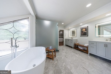 Prepare to be captivated by this storybook stone estate, a rare on Atlanta Country Club in Georgia - for sale on GolfHomes.com, golf home, golf lot