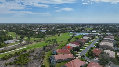 The Brighton model provides expansive under-truss outdoor on Westminster Golf Club in Florida - for sale on GolfHomes.com, golf home, golf lot
