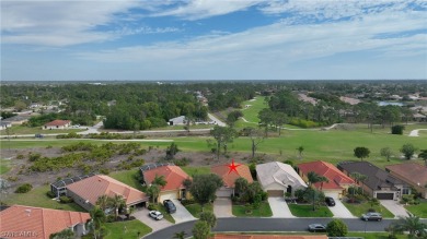 The Brighton model provides expansive under-truss outdoor on Westminster Golf Club in Florida - for sale on GolfHomes.com, golf home, golf lot