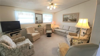 1996 MOBILE HOME IN ACTIVE 55+ COMMUNITY. FURNISHED one bedroom on River Run Golf Links in Florida - for sale on GolfHomes.com, golf home, golf lot