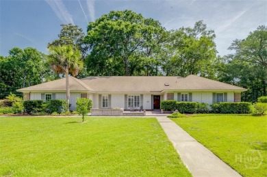 Fully renovated, one-level mid-century brick home overlooking on Wilmington Island Club in Georgia - for sale on GolfHomes.com, golf home, golf lot