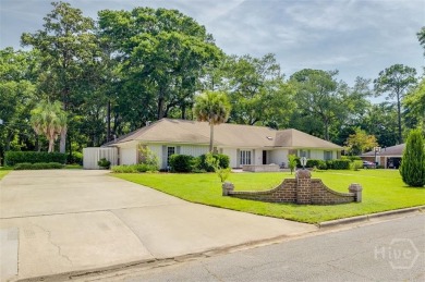 Fully renovated, one-level mid-century brick home overlooking on Wilmington Island Club in Georgia - for sale on GolfHomes.com, golf home, golf lot