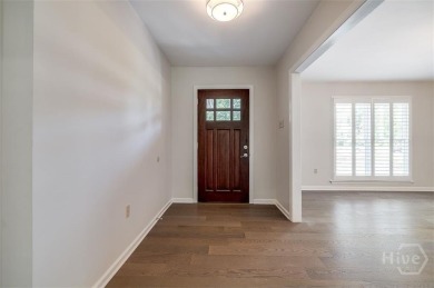 Fully renovated, one-level mid-century brick home overlooking on Wilmington Island Club in Georgia - for sale on GolfHomes.com, golf home, golf lot