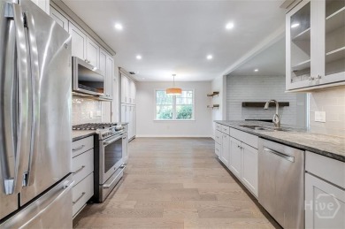 Fully renovated, one-level mid-century brick home overlooking on Wilmington Island Club in Georgia - for sale on GolfHomes.com, golf home, golf lot