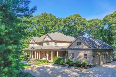 Nestled on 3 secluded acres, this stunning home embodies on Noyac Golf Club in New York - for sale on GolfHomes.com, golf home, golf lot