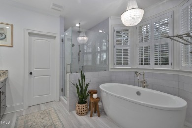 This picturesque Southern Living home has breathtaking panoramic on Heritage Golf Club in North Carolina - for sale on GolfHomes.com, golf home, golf lot