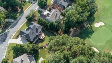 STUNNING golf course home on the 3rd green in gated Crooked on Alpharetta Athletic Club East in Georgia - for sale on GolfHomes.com, golf home, golf lot
