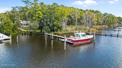 Enjoy spectacular sunsets from nearly every room in this on Harbour Point Golf Club in North Carolina - for sale on GolfHomes.com, golf home, golf lot