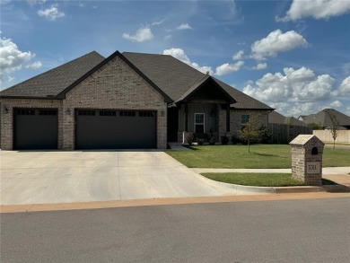 Newer house with 4 beds plus a flex space that makes a great on Pebble Creek Golf Course in Oklahoma - for sale on GolfHomes.com, golf home, golf lot