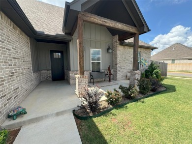 Newer house with 4 beds plus a flex space that makes a great on Pebble Creek Golf Course in Oklahoma - for sale on GolfHomes.com, golf home, golf lot