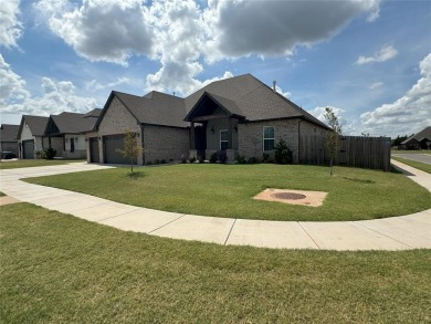 Newer house with 4 beds plus a flex space that makes a great on Pebble Creek Golf Course in Oklahoma - for sale on GolfHomes.com, golf home, golf lot