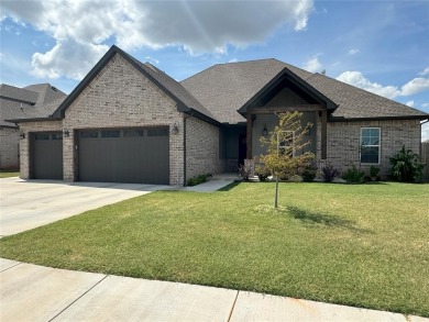 Newer house with 4 beds plus a flex space that makes a great on Pebble Creek Golf Course in Oklahoma - for sale on GolfHomes.com, golf home, golf lot