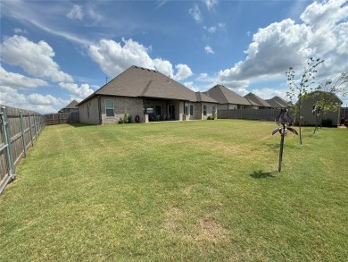 Newer house with 4 beds plus a flex space that makes a great on Pebble Creek Golf Course in Oklahoma - for sale on GolfHomes.com, golf home, golf lot