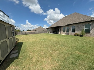 Newer house with 4 beds plus a flex space that makes a great on Pebble Creek Golf Course in Oklahoma - for sale on GolfHomes.com, golf home, golf lot