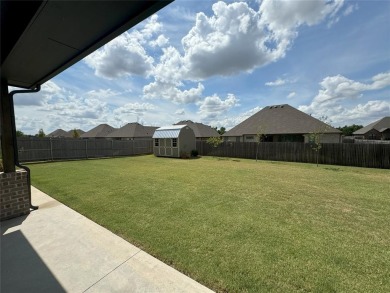 Newer house with 4 beds plus a flex space that makes a great on Pebble Creek Golf Course in Oklahoma - for sale on GolfHomes.com, golf home, golf lot