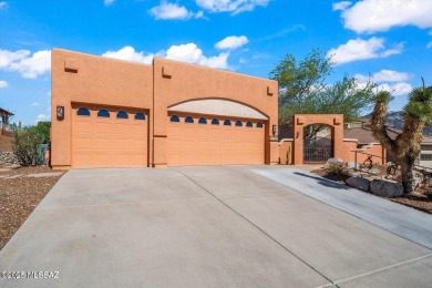 Panoramic Mountain views overlooking the scenic fairways of on Saddlebrooke Golf Course in Arizona - for sale on GolfHomes.com, golf home, golf lot