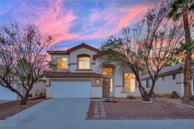 This gorgeous home located in guard gated Rhodes Ranch features on Rhodes Ranch Golf Club in Nevada - for sale on GolfHomes.com, golf home, golf lot