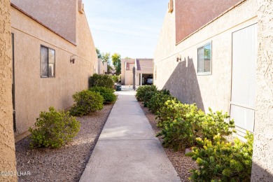 Furnished one level condo with attached garage on the golf on London Bridge Golf Course in Arizona - for sale on GolfHomes.com, golf home, golf lot