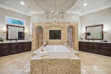 Exceptional Mediterranean-style estate, spanning over 10,000 sf on The Lakes at Castle Hill Golf Club in Texas - for sale on GolfHomes.com, golf home, golf lot