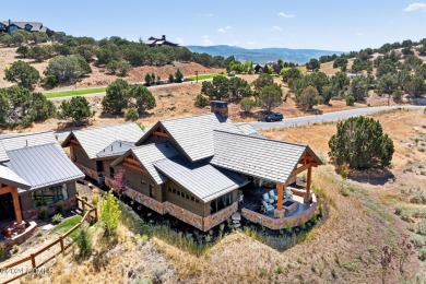 This exquisite single-story Club Cabin offers a harmonious blend on Red Ledges Golf Club in Utah - for sale on GolfHomes.com, golf home, golf lot