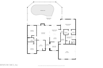 Don't miss this beautifully maintained 4-bedroom, 2-bath pool on Julington Creek Golf Club in Florida - for sale on GolfHomes.com, golf home, golf lot