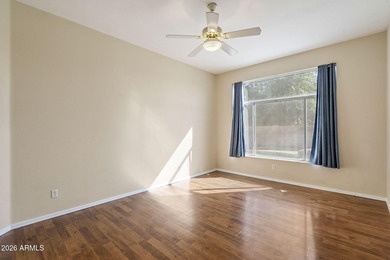 Wake up to sweeping views of the 18th tee from this impeccably on Coyote Lakes Golf Club in Arizona - for sale on GolfHomes.com, golf home, golf lot