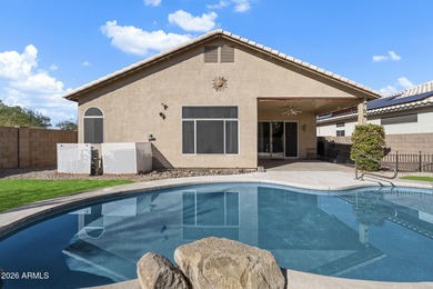 Wake up to sweeping views of the 18th tee from this impeccably on Coyote Lakes Golf Club in Arizona - for sale on GolfHomes.com, golf home, golf lot
