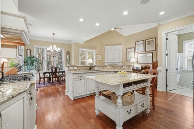 Situated on a beautifully landscaped corner lot in the on Governors Club in North Carolina - for sale on GolfHomes.com, golf home, golf lot