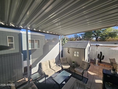 This 1BD 1.5BA home boasts an open floor plan, stunning sunset on Viewpoint Golf Resort in Arizona - for sale on GolfHomes.com, golf home, golf lot