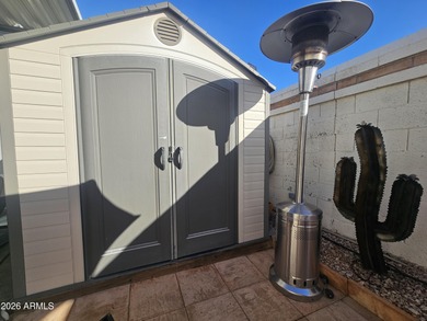 This 1BD 1.5BA home boasts an open floor plan, stunning sunset on Viewpoint Golf Resort in Arizona - for sale on GolfHomes.com, golf home, golf lot