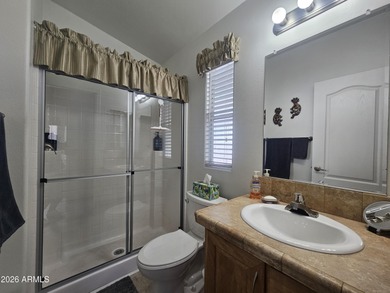 This 1BD 1.5BA home boasts an open floor plan, stunning sunset on Viewpoint Golf Resort in Arizona - for sale on GolfHomes.com, golf home, golf lot