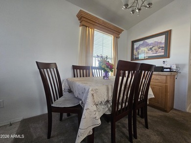 This 1BD 1.5BA home boasts an open floor plan, stunning sunset on Viewpoint Golf Resort in Arizona - for sale on GolfHomes.com, golf home, golf lot