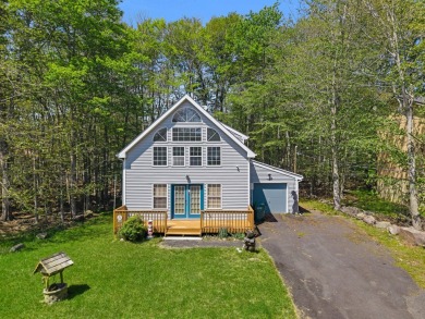 Step into this bright and beautifully styled 3-bedroom, 2-bath on Pocono Farms Country Club in Pennsylvania - for sale on GolfHomes.com, golf home, golf lot