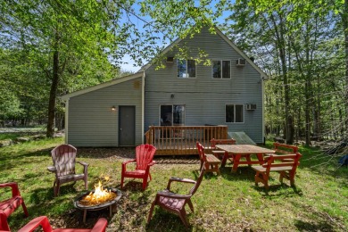 Step into this bright and beautifully styled 3-bedroom, 2-bath on Pocono Farms Country Club in Pennsylvania - for sale on GolfHomes.com, golf home, golf lot