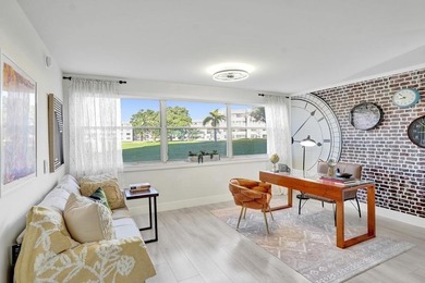 Stunning fully remodeled 1,370 SF first-floor residence blending on Sunrise Lakes Phase IV Golf Course in Florida - for sale on GolfHomes.com, golf home, golf lot