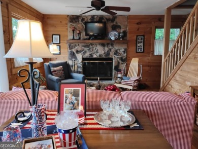 The most adorable, all wood, cabin with a magnificent view in on Sky Valley Resort and Country Club in Georgia - for sale on GolfHomes.com, golf home, golf lot