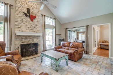 Custom Home in Pecan Plantation. Spacious Living room with wall on Pecan Plantation Country Club in Texas - for sale on GolfHomes.com, golf home, golf lot