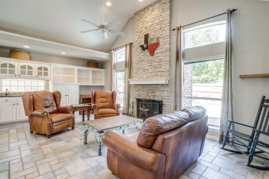 Custom Home in Pecan Plantation. Spacious Living room with wall on Pecan Plantation Country Club in Texas - for sale on GolfHomes.com, golf home, golf lot