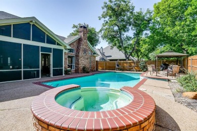 Custom Home in Pecan Plantation. Spacious Living room with wall on Pecan Plantation Country Club in Texas - for sale on GolfHomes.com, golf home, golf lot