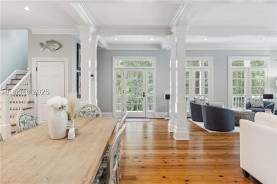 Discover coastal living at its finest in this stunning 3,883 sq on Haig Point Golf Club in South Carolina - for sale on GolfHomes.com, golf home, golf lot