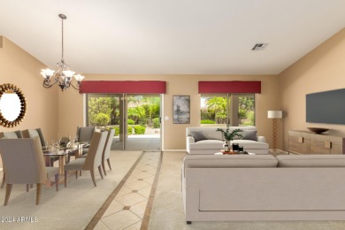 Popular 'great room', split floor plan is walking distance to on Tuscany Falls At Pebble Creek in Arizona - for sale on GolfHomes.com, golf home, golf lot