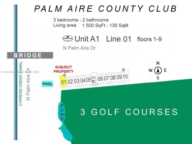 DELUXE CORNER UNIT WITH EXTRA WINDOWS - EASY TO SHOW - ALL AGES on Palm-Aire Country Club and Resort - The Oaks in Florida - for sale on GolfHomes.com, golf home, golf lot