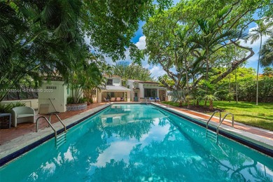 Rare mediterranean estate exuding sophistication and beach vibes on Miami Beach Golf Club in Florida - for sale on GolfHomes.com, golf home, golf lot