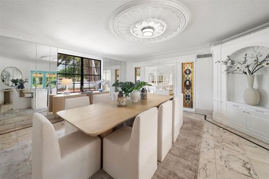 Rare mediterranean estate exuding sophistication and beach vibes on Miami Beach Golf Club in Florida - for sale on GolfHomes.com, golf home, golf lot