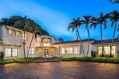 Rare mediterranean estate exuding sophistication and beach vibes on Miami Beach Golf Club in Florida - for sale on GolfHomes.com, golf home, golf lot